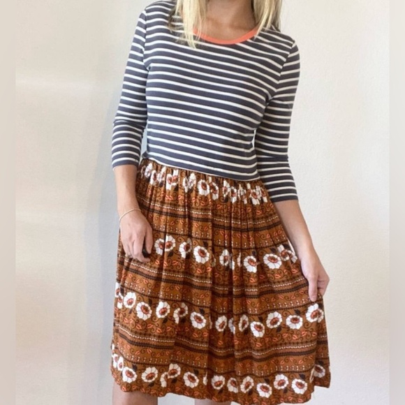 Matilda Jane Dresses & Skirts - Matilda Jane, L, striped and floral dress